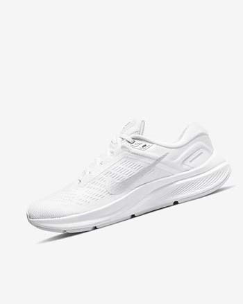 Buty do Biegania Damskie Nike Air Zoom Structure 24 Białe Platyna Platyna Metal Srebrne | PL_2669