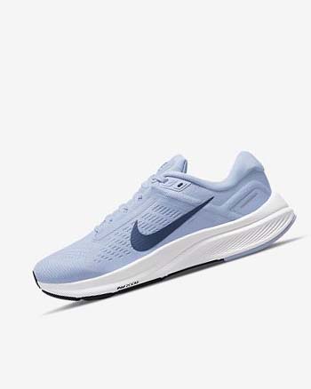 Buty do Biegania Damskie Nike Air Zoom Structure 24 Głęboka Niebieskie Białe Granatowe Granatowe | PL_4606