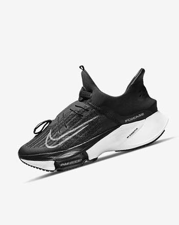 Buty do Biegania Damskie Nike Air Zoom Tempo NEXT% FlyEase Czarne Białe Czarne Białe | PL_4648