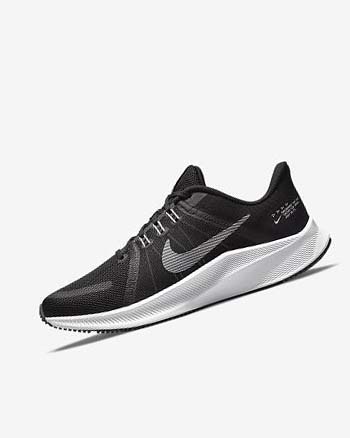Buty do Biegania Damskie Nike Quest 4 Czarne Ciemny Szare Białe | PL_2822