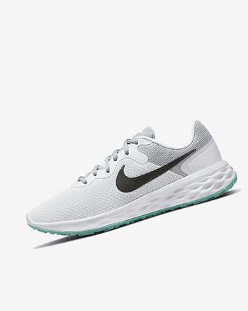 Buty do Biegania Damskie Nike Revolution 6 Next Nature Oliwkowe Różowe Szare | PL_5009