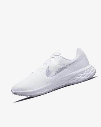 Buty do Biegania Damskie Nike Revolution 6 Next Nature Białe Platyna Metal Srebrne | PL_5057