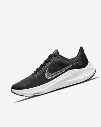 Buty do Biegania Damskie Nike Winflo 8 Czarne Ciemny Szare Głęboka Szare Białe | PL_2679