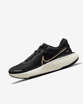 Buty do Biegania Damskie Nike ZoomX Invincible Run Flyknit Czarne Metal Złote | PL_4797