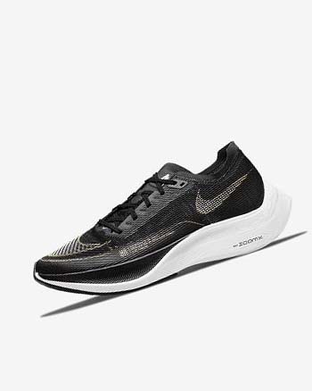 Buty do Biegania Damskie Nike ZoomX Vaporfly Next% 2 Czarne Metal Złote Białe | PL_2858