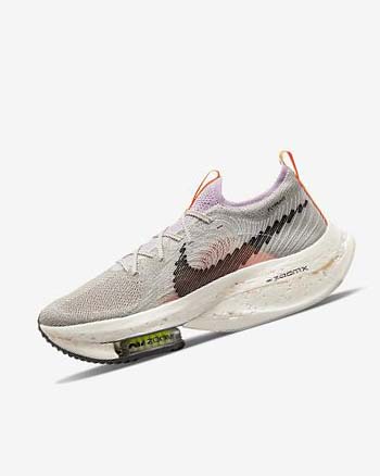 Buty do Biegania Damskie Nike Zoom Alphafly Next Nature Niebieskie Szare Głęboka Różowe Głęboka Kremowe Czarne | PL_3136