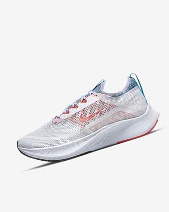 Buty do Biegania Damskie Nike Zoom Fly 4 Białe Fioletowe Niebieskie Pomarańczowe | PL_2291