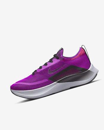 Buty do Biegania Damskie Nike Zoom Fly 4 Fioletowe Czerwone Szare Czarne | PL_5018