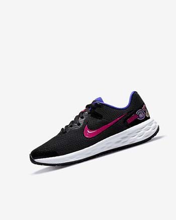 Buty do Biegania Dziewczynka Nike Revolution 6 SE Czarne | PL_2908