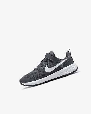 Buty do Biegania Dziewczynka Nike Revolution 6 Szare Szare Białe | PL_4813