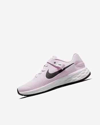 Buty do Biegania Dziewczynka Nike Revolution 6 FlyEase Różowe Czarne | PL_5218