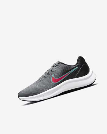 Buty do Biegania Dziewczynka Nike Star Runner 3 Szare Czarne Czerwone | PL_2413