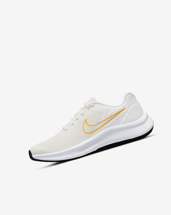 Buty do Biegania Dziewczynka Nike Star Runner 3 Białe Złote Kolorowe | PL_2855