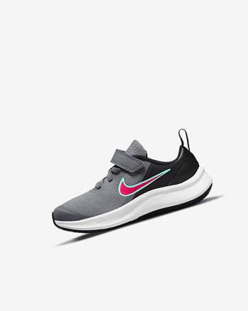 Buty do Biegania Dziewczynka Nike Star Runner 3 Szare Czarne Czerwone | PL_4859