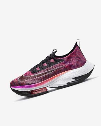 Buty do Biegania Męskie Nike Air Zoom Alphafly NEXT% Flyknit Fioletowe Czerwone Czarne Czarne | PL_2530