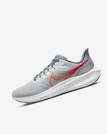 Buty do Biegania Męskie Nike Air Zoom Pegasus 39 Platyna Pomarańczowe | PL_2367