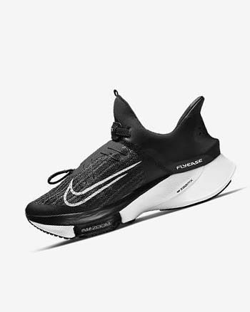 Buty do Biegania Męskie Nike Air Zoom Tempo NEXT% FlyEase Czarne Białe Czarne Białe | PL_3169