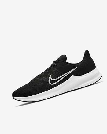 Buty do Biegania Męskie Nike Downshifter 11 Czarne Ciemny Szare Białe | PL_5599