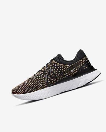 Buty do Biegania Męskie Nike React Infinity Run Flyknit 3 Czarne Niebieskie Różowe Białe | PL_3104