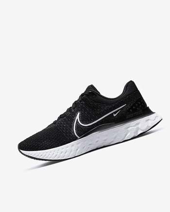 Buty do Biegania Męskie Nike React Infinity Run Flyknit 3 Czarne Białe | PL_5255