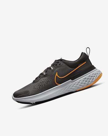 Buty do Biegania Męskie Nike React Miler 2 Szare Czarne Szare | PL_2773