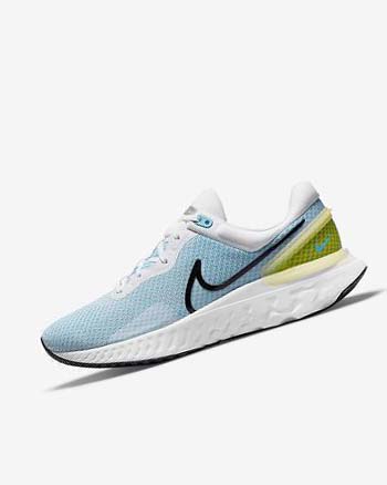 Buty do Biegania Męskie Nike React Miler 3 Białe Niebieskie Czarne | PL_3227