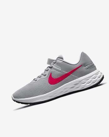 Buty do Biegania Męskie Nike Revolution 6 FlyEase Next Nature Głęboka Szare Szare Ciemny Szare Czerwone | PL_1182