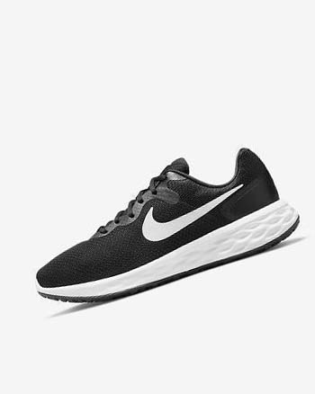 Buty do Biegania Męskie Nike Revolution 6 Czarne Szare Białe | PL_2954