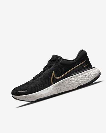 Buty do Biegania Męskie Nike ZoomX Invincible Run Flyknit Czarne Metal Złote | PL_4978