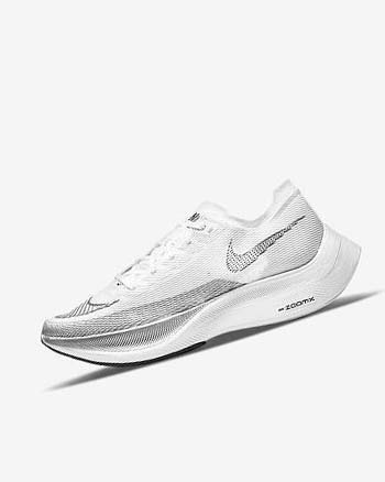 Buty do Biegania Męskie Nike ZoomX Vaporfly Next% 2 Białe Metal Srebrne Czarne | PL_2518