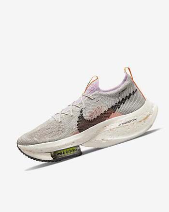Buty do Biegania Męskie Nike Zoom Alphafly Next Nature Szare Różowe Białe | PL_5321