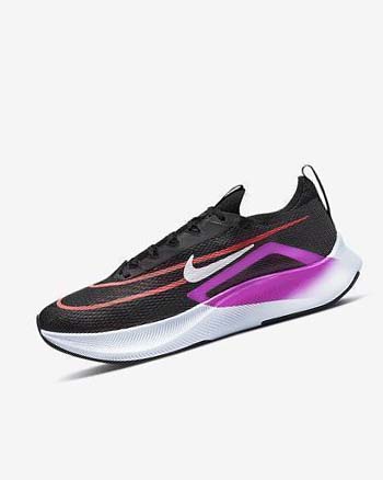Buty do Biegania Męskie Nike Zoom Fly 4 Czarne Fioletowe Białe | PL_2848