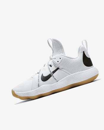 Buty do Siatkówki Damskie Nike React HyperSet Białe Głęboka Brązowe Czarne | PL_5475