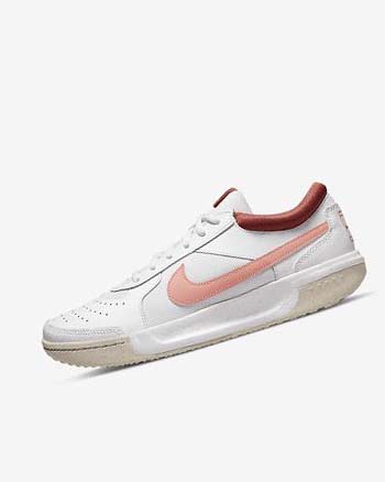Buty do Tenisa Damskie Nike Court Zoom Lite 3 Białe Czerwone Białe Głęboka | PL_5265