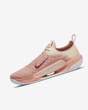 Buty do Tenisa Damskie Nike Court Zoom NXT Białe Białe Czerwone | PL_1146