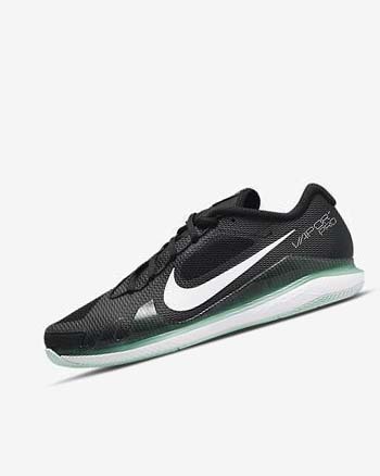 Buty do Tenisa Męskie Nike Court Air Zoom Vapor Pro Czarne Mięta Białe | PL_2798