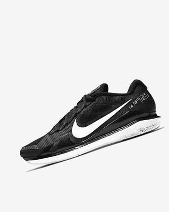 Buty do Tenisa Męskie Nike Court Air Zoom Vapor Pro Czarne Białe | PL_5478