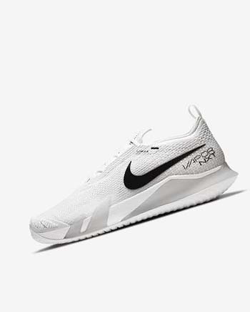 Buty do Tenisa Męskie Nike Court React Vapor NXT Białe Szare Czarne | PL_2487