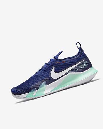 Buty do Tenisa Męskie Nike Court React Vapor NXT Jasny Królewski Niebieski Niebieskie Turkusowe Pomarańczowe Biał | PL_3065