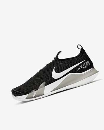 Buty do Tenisa Męskie Nike Court React Vapor NXT Czarne Białe | PL_5297