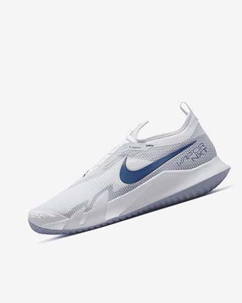 Buty do Tenisa Męskie Nike Court React Vapor NXT Białe Granatowe | PL_5551