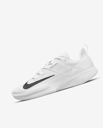 Buty do Tenisa Męskie Nike Court Vapor Lite Białe Czarne | PL_2683