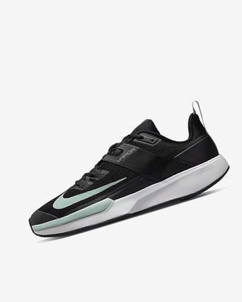 Buty do Tenisa Męskie Nike Court Vapor Lite Czarne Ciemny Szare Białe Mięta | PL_3086