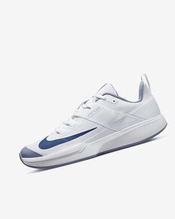 Buty do Tenisa Męskie Nike Court Vapor Lite Białe Granatowe | PL_4973