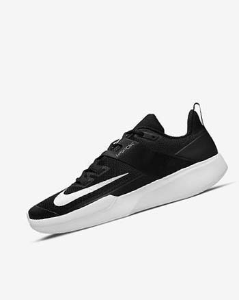 Buty do Tenisa Męskie Nike Court Vapor Lite Czarne Białe | PL_5194