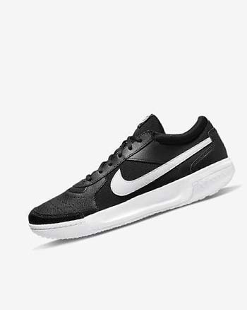 Buty do Tenisa Męskie Nike Court Zoom Lite 3 Czarne Białe | PL_2718