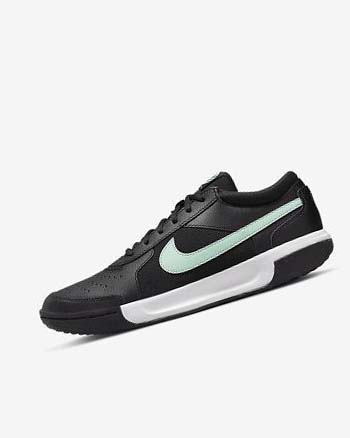 Buty do Tenisa Męskie Nike Court Zoom Lite 3 Czarne Białe Mięta | PL_5581
