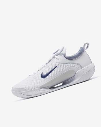 Buty do Tenisa Męskie Nike Court Zoom NXT Białe Szare Granatowe | PL_4930