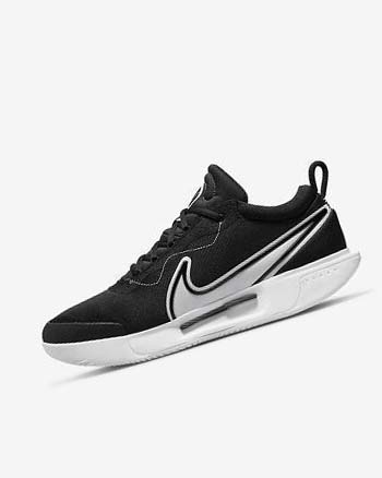Buty do Tenisa Męskie Nike Court Zoom Pro Czarne Białe | PL_1190