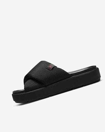 Klapki Damskie Nike Jordan Sophia Czarne Czarne Czerwone | PL_1156
